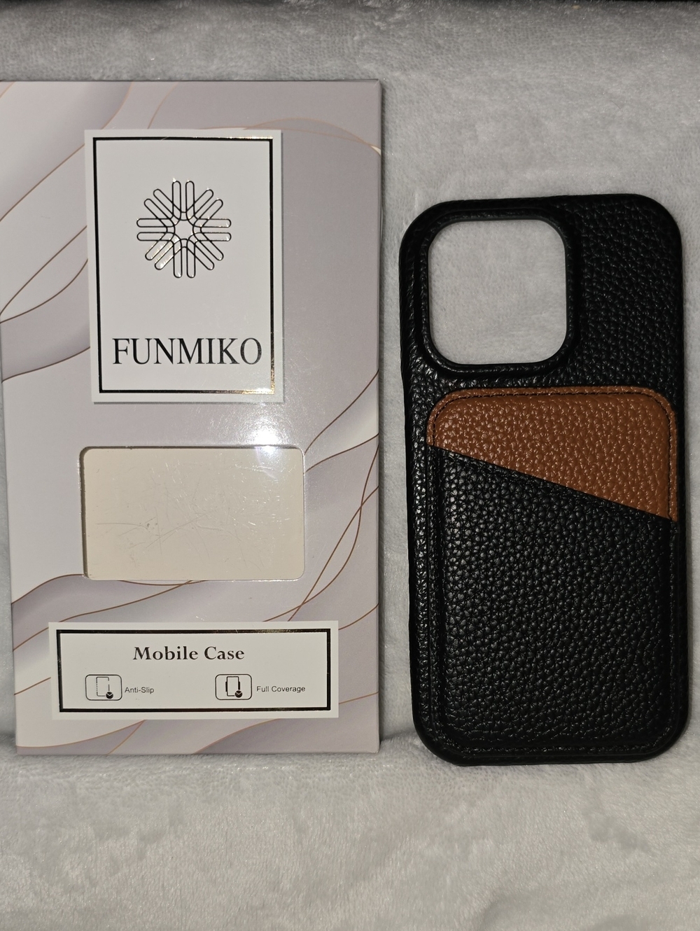 FUNMIKO leather phone case designed for the iPhone 16 Pro